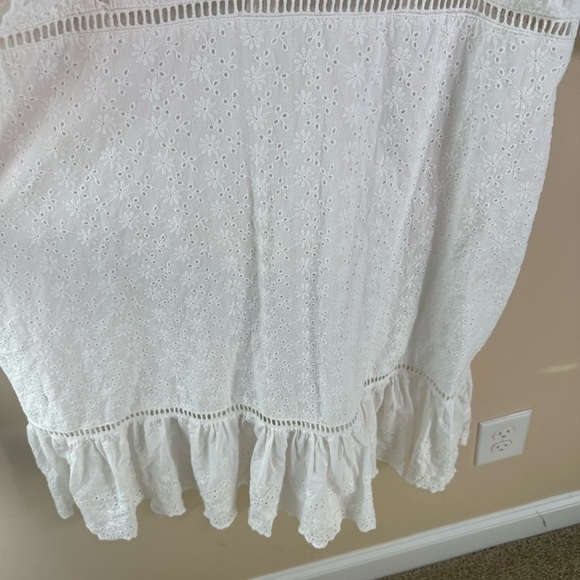 COLLECTIVE THE LABEL CURVE PUFF SLEEVE CUTWORK LACE MINI DRESS size 16 - Picture 8 of 11